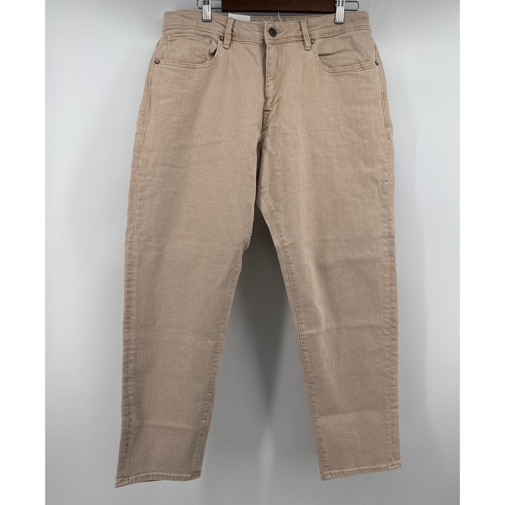 Selected Homme Relaxed Jeans 33x32(29) Tan Clay Dye Organic Cotton NEW